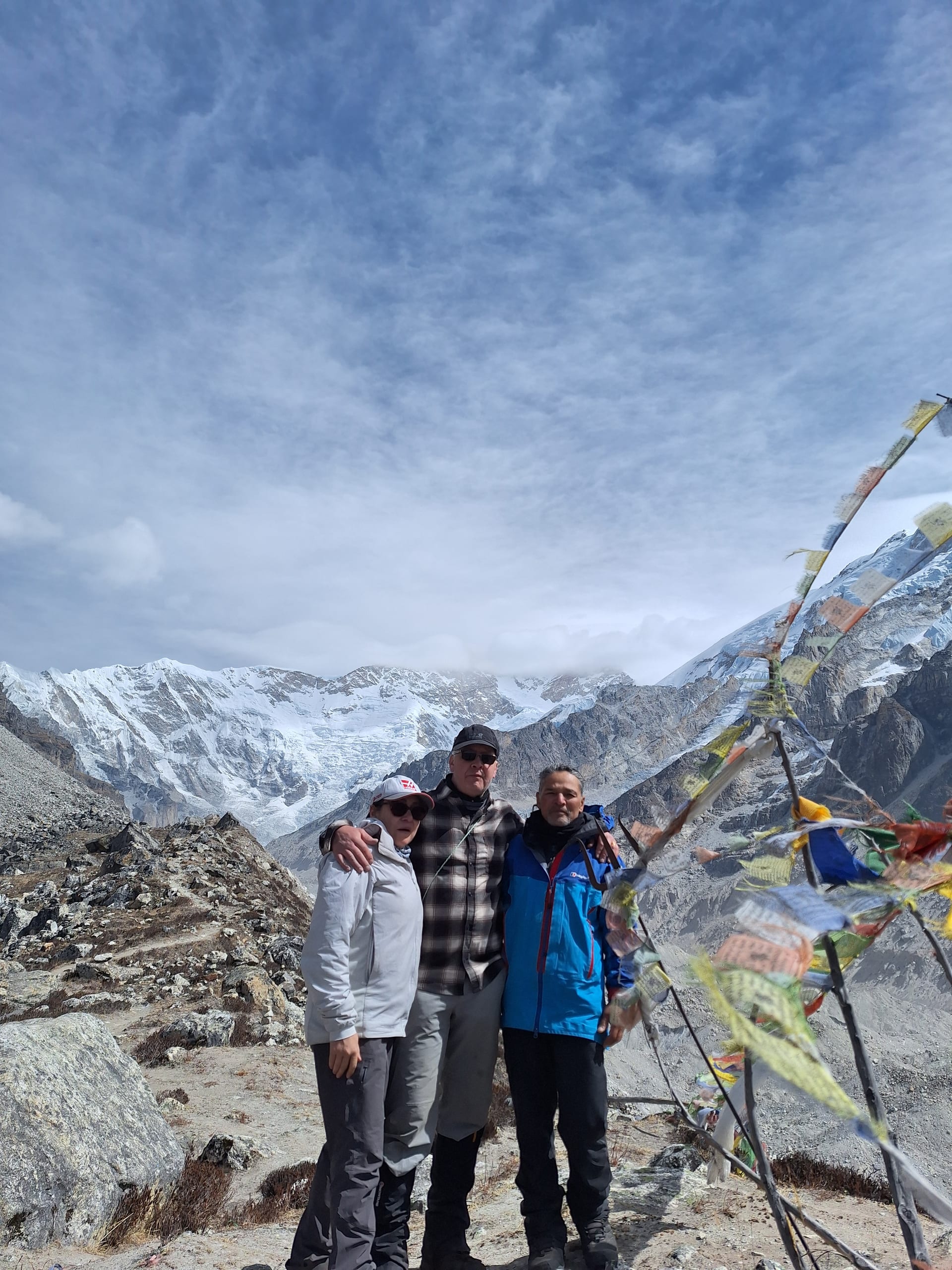 Prayer flags near Kanchenjunga