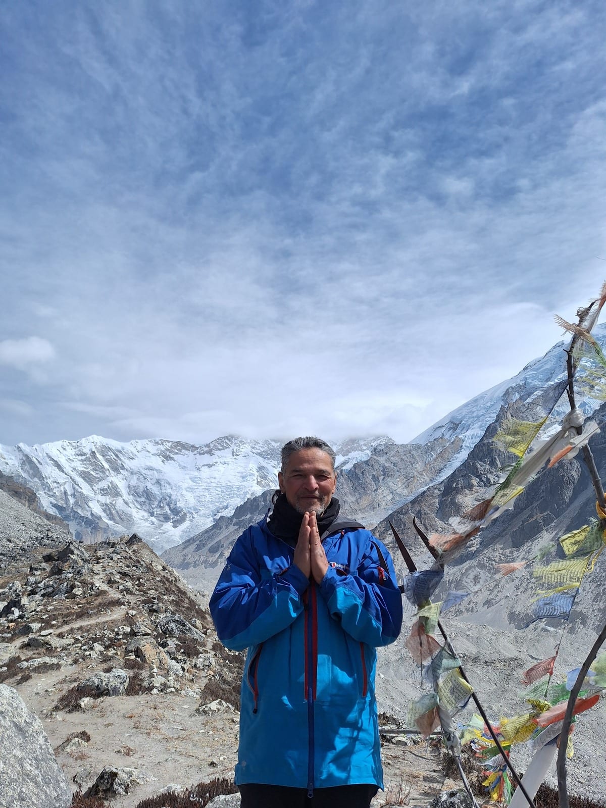 Namaste below the peaks